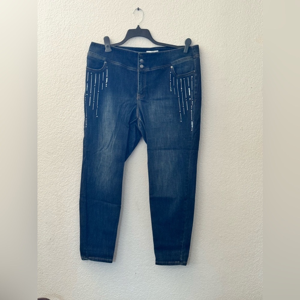 Lane Bryant blue ankle jeans Size 20
